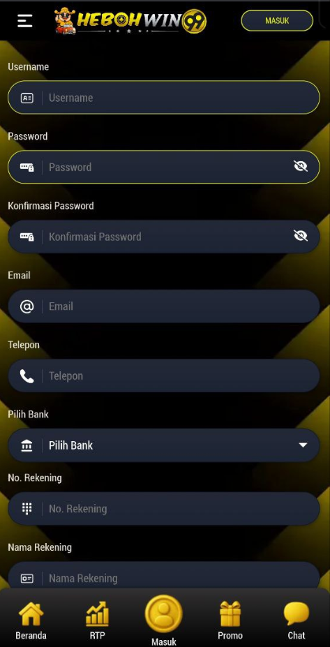 Panduan daftar Hebohwin99